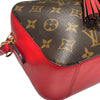 ルイ・ヴィトン LOUIS VUITTON サントンジュ M43556 ブラウン、レッド モノグラムキャンバス レディース ショルダーバッグ