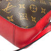 ルイ・ヴィトン LOUIS VUITTON サントンジュ M43556 ブラウン、レッド モノグラムキャンバス レディース ショルダーバッグ