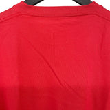 バレンシアガ BALENCIAGA スモールロゴ半袖Tシャツ 508203 レッド コットン メンズ 半袖Ｔシャツ