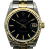 ロレックス ROLEX デイトジャスト 68273 ブラック ゴールド/ステンレススチール 自動巻き ユニセックス 腕時計
