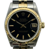 ロレックス ROLEX デイトジャスト 68273 ブラック ゴールド/ステンレススチール 自動巻き ユニセックス 腕時計