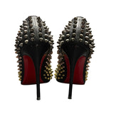 クリスチャン・ルブタン Christian louboutin スタッズヒールパンプス ブラック レディース パンプス