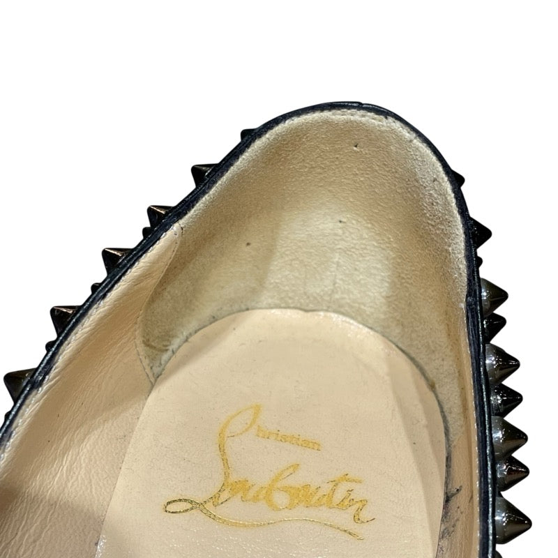 クリスチャン・ルブタン Christian louboutin スタッズヒールパンプス ブラック レディース パンプス
