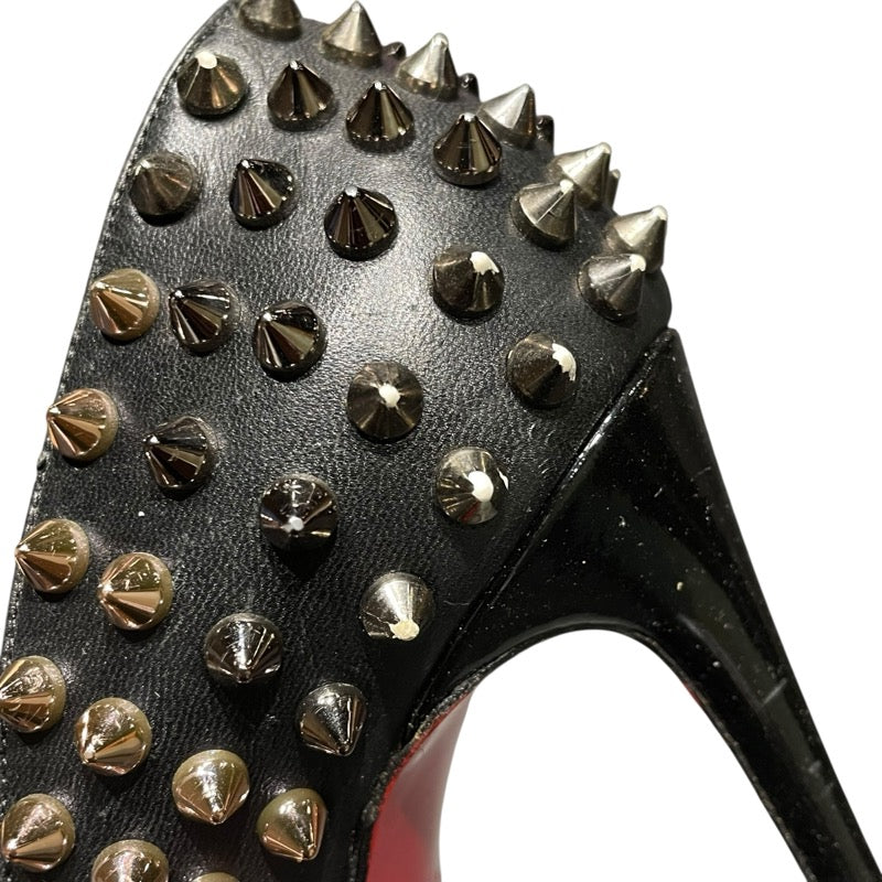 クリスチャン・ルブタン Christian louboutin スタッズヒールパンプス ブラック レディース パンプス