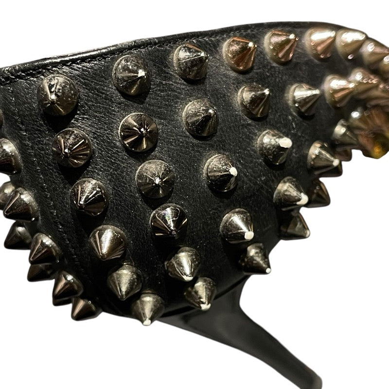 クリスチャン・ルブタン Christian louboutin スタッズヒールパンプス ブラック レディース パンプス