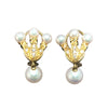 ミキモト MIKIMOTO パールイヤリング イエローゴールド K18YG ジュエリー