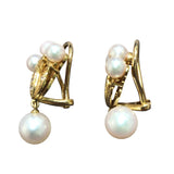 ミキモト MIKIMOTO パールイヤリング イエローゴールド K18YG ジュエリー