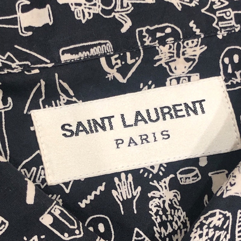 サンローラン SAINT LAURENT 総柄コットンシャツ 340855 Y782F 