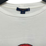 ルイ・ヴィトン LOUIS VUITTON X 山本寛斎　半袖Tシャツ FEBB93 ホワイト コットン レディース 半袖Ｔシャツ