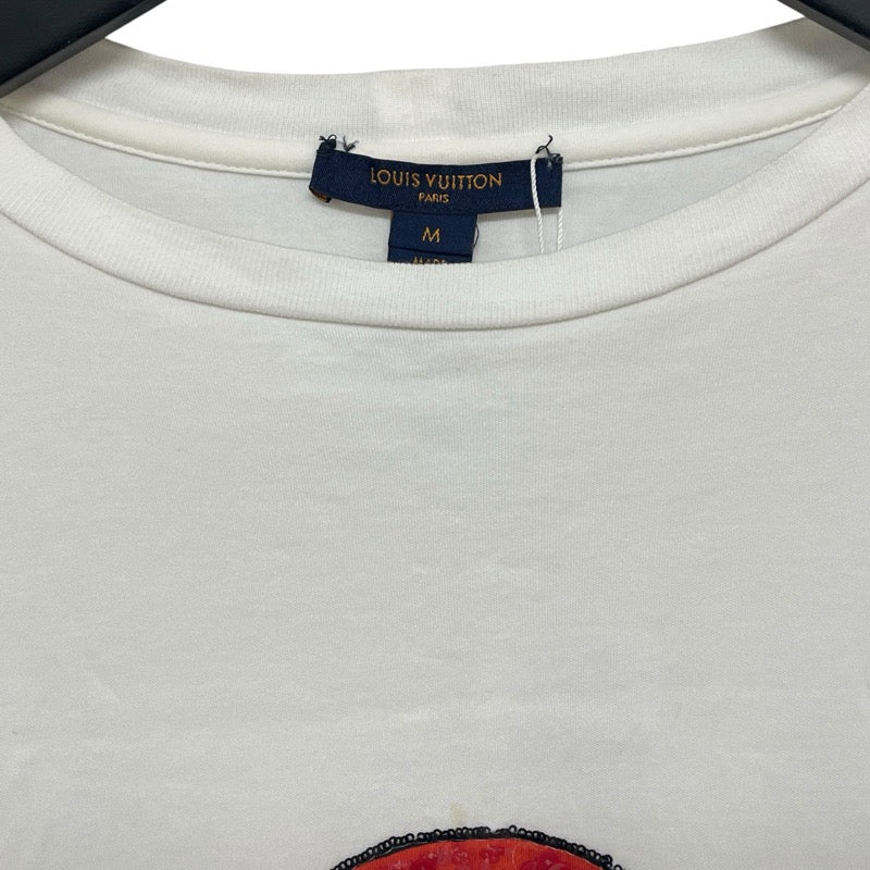 ルイ・ヴィトン LOUIS VUITTON X 山本寛斎　半袖Tシャツ FEBB93 ホワイト コットン レディース 半袖Ｔシャツ