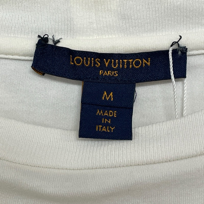 ルイ・ヴィトン LOUIS VUITTON X 山本寛斎　半袖Tシャツ FEBB93 ホワイト コットン レディース 半袖Ｔシャツ