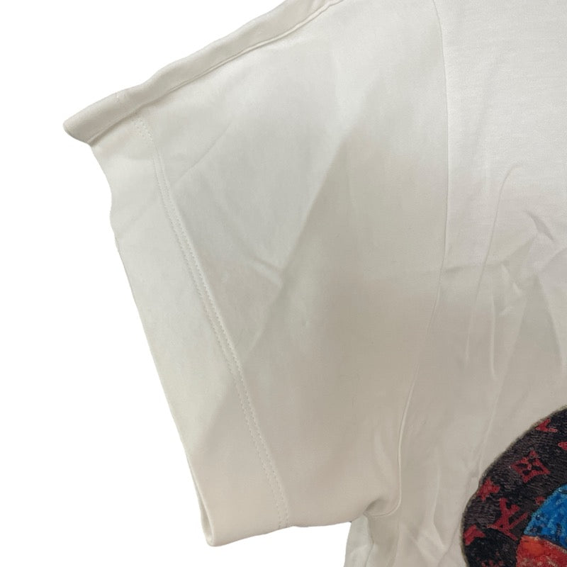 ルイ・ヴィトン LOUIS VUITTON X 山本寛斎　半袖Tシャツ FEBB93 ホワイト コットン レディース 半袖Ｔシャツ
