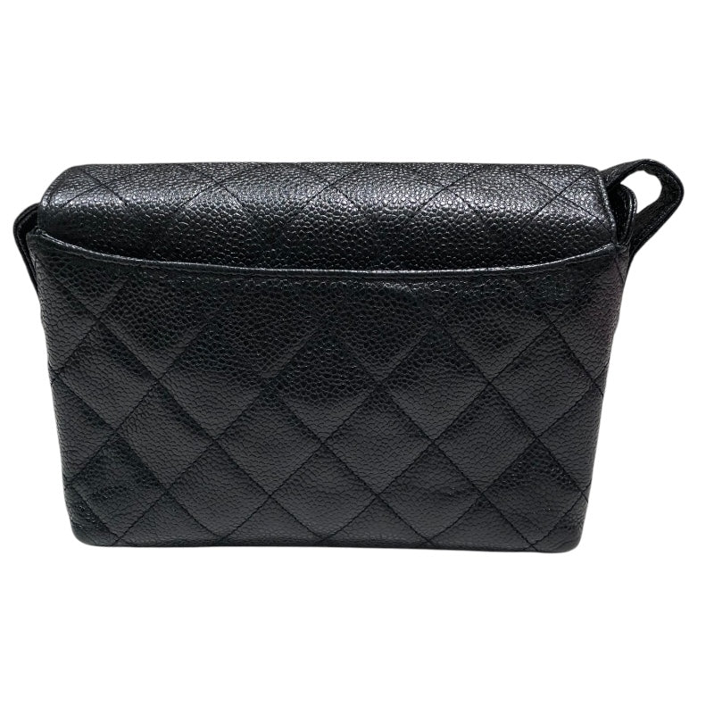 シャネル CHANEL マトラッセレザーショルダーバッグ ブラック GD金具 ラム レディース ショルダーバッグ