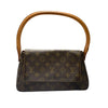 ルイ・ヴィトン LOUIS VUITTON ミニ・ルーピング M51147 ブラウン モノグラムキャンバス レディース ショルダーバッグ