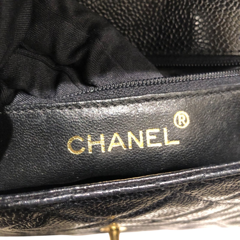 シャネル CHANEL マトラッセレザーショルダーバッグ ブラック GD金具 ラム レディース ショルダーバッグ