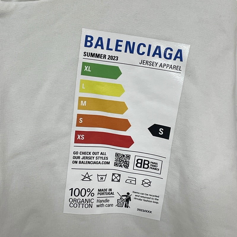 バレンシアガ BALENCIAGA ロゴプリントジップスウェットパーカー 744454 ホワイト コットン メンズ パーカー