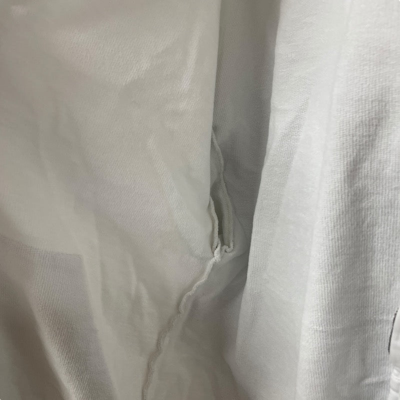 バレンシアガ BALENCIAGA ロゴプリントジップスウェットパーカー 744454 ホワイト コットン メンズ パーカー