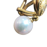ミキモト MIKIMOTO パールイヤリング イエローゴールド K18YG ジュエリー