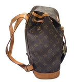 ルイ・ヴィトン LOUIS VUITTON モンスリMM M51136 ブラウン モノグラムキャンバス レディース リュック・デイパック