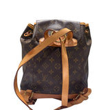 ルイ・ヴィトン LOUIS VUITTON モンスリMM M51136 ブラウン モノグラムキャンバス レディース リュック・デイパック