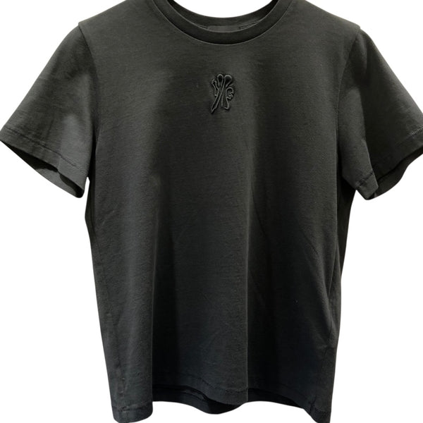 ネネモナ Nenemona ロゴ刺繡Tシャツ 8C000 ブラック コットン レディース 半袖シャツ