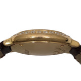 カルティエ Cartier バロンブルー ドゥ カルティエ WE900251 シルバー K18PG/レザーストラップ レディース 腕時計