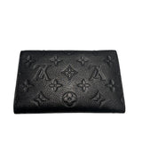 ルイ・ヴィトン LOUIS VUITTON ポルトフォイユ・キュリーズ コンパクト M60568 ブラック モノグラム・アンプラント レディース 二つ折り財布