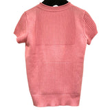 エルメス HERMES カシミヤ半袖ニット 21SS ピンク カシミヤ レディース ニット