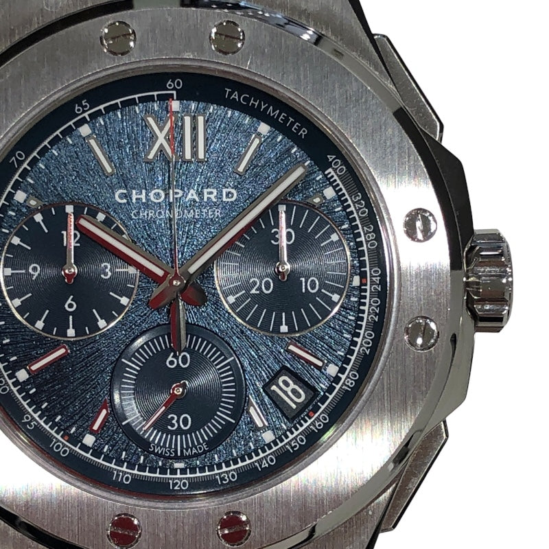 ショパール Chopard アルパインイーグル　XL　クロノ 298609-3001 ブルー SS メンズ 腕時計