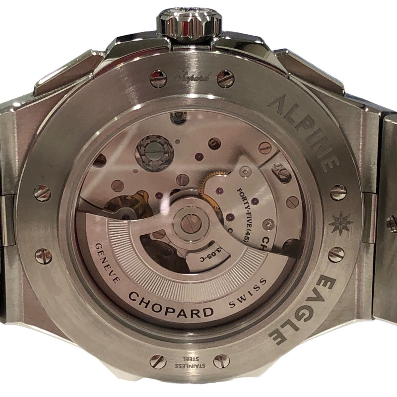 ショパール Chopard アルパインイーグル　XL　クロノ 298609-3001 ブルー SS メンズ 腕時計