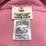 エルメス HERMES カシミヤ半袖ニット 21SS ピンク カシミヤ レディース ニット