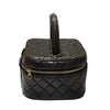 シャネル CHANEL マトラッセ トップハンドル バニティケース ブラウン ラムスキン レディース ハンドバッグ