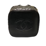 シャネル CHANEL マトラッセ トップハンドル バニティケース ブラウン ラムスキン レディース ハンドバッグ
