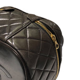 シャネル CHANEL マトラッセ トップハンドル バニティケース ブラウン ラムスキン レディース ハンドバッグ