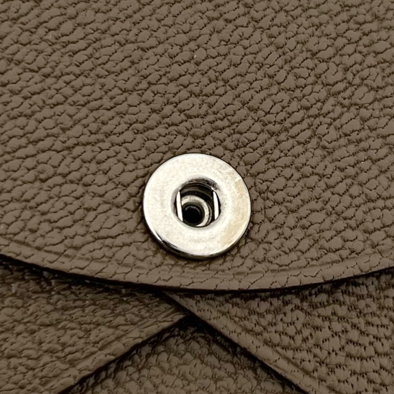 エルメス HERMES カルヴィデュオ B刻印 エトゥープ シェーブル レディース コインケース