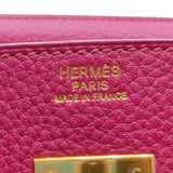 エルメス HERMES バーキン30 □O刻 トスカ ゴールド金具 トゴ レディース ハンドバッグ