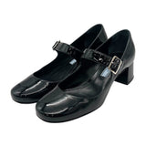プラダ PRADA パテントヒールパンプス ブラック パテント レディース パンプス