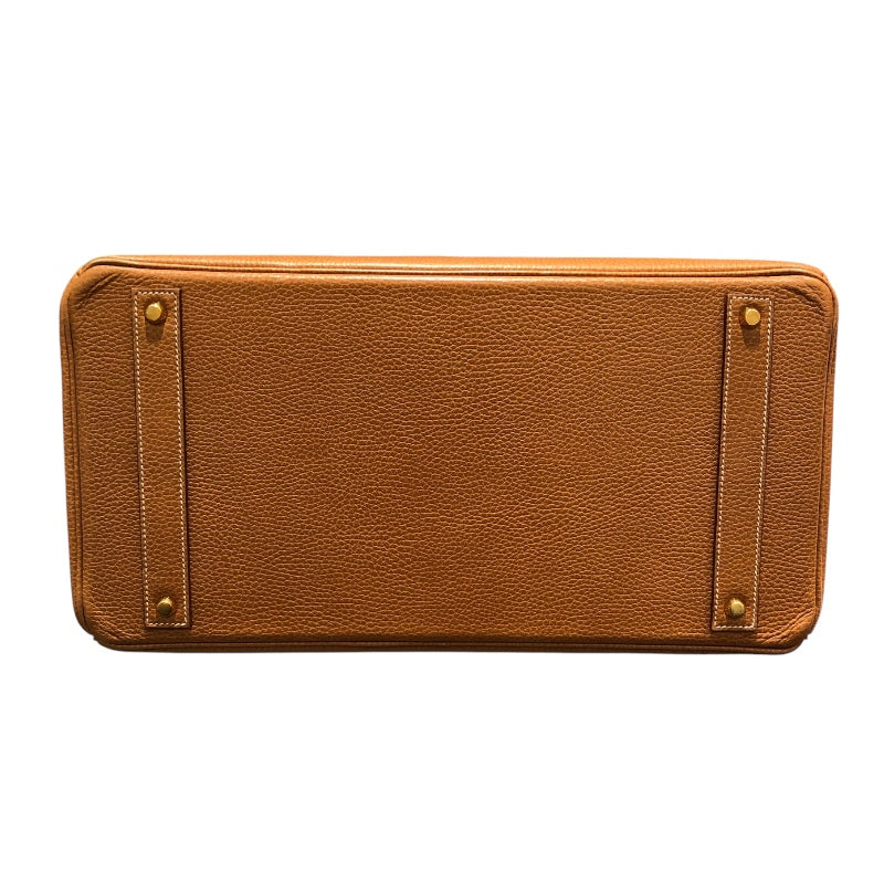 エルメス HERMES バーキン40 〇U刻 ナチュラル GD金具 アルデンヌ ユニセックス ハンドバッグ