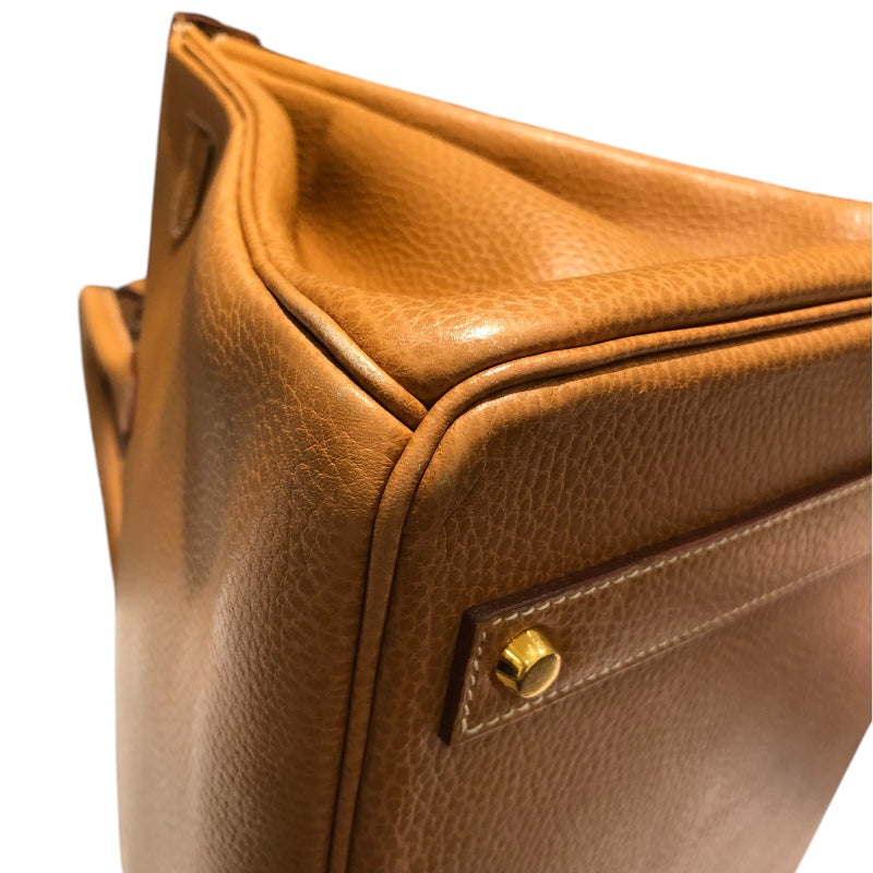 エルメス HERMES バーキン40 〇U刻 ナチュラル GD金具 アルデンヌ ユニセックス ハンドバッグ