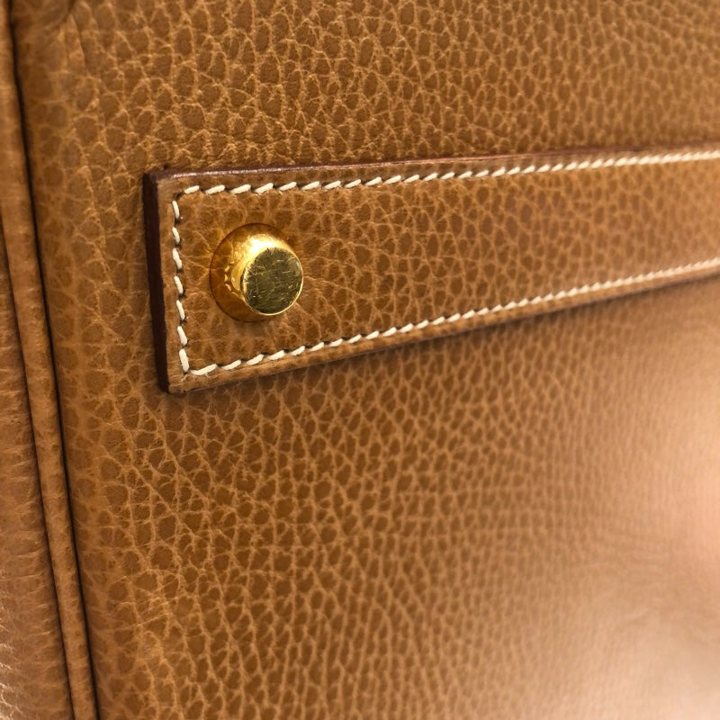 エルメス HERMES バーキン40 〇U刻 ナチュラル GD金具 アルデンヌ ユニセックス ハンドバッグ