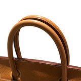 エルメス HERMES バーキン40 〇U刻 ナチュラル GD金具 アルデンヌ ユニセックス ハンドバッグ