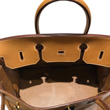 エルメス HERMES バーキン40 〇U刻 ナチュラル GD金具 アルデンヌ ユニセックス ハンドバッグ