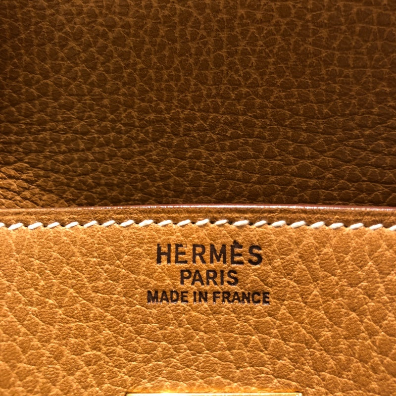 エルメス HERMES バーキン40 〇U刻 ナチュラル GD金具 アルデンヌ ユニセックス ハンドバッグ