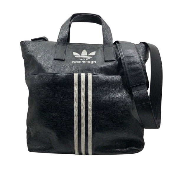 バレンシアガ BALENCIAGA トットバッグ adidas 721827 レザー メンズ ハンドバッグ