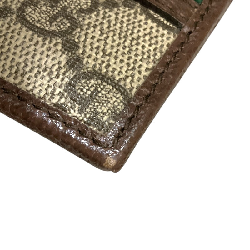 グッチ GUCCI オフィディアカードケース 597617 ベージュ/ブラウン GGスプリーム メンズ カードケース