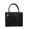 シャネル CHANEL 復刻トート A01804 ブラック キャビアスキン レディース トートバッグ