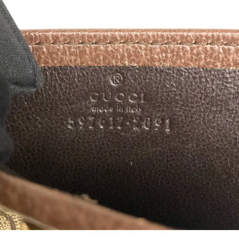 グッチ GUCCI オフィディアカードケース 597617 ベージュ/ブラウン GGスプリーム メンズ カードケース