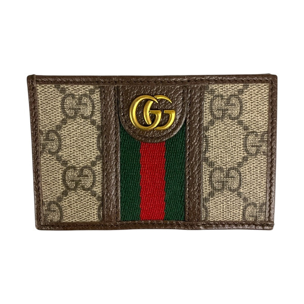 グッチ GUCCI オフィディアカードケース 597617 ベージュ/ブラウン GGスプリーム メンズ カードケース