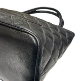 シャネル CHANEL 復刻トート A01804 ブラック キャビアスキン レディース トートバッグ