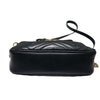 グッチ GUCCI GGマーモントショルダーバッグ 447632 ブラック レザー レディース ショルダーバッグ